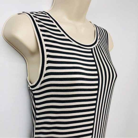 CAbi Gray White Stripe Sleeveless Top - Picture 3 of 16